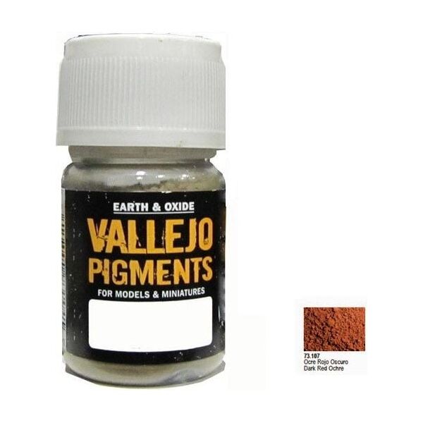 Vallejo Pigment Dark Red Ocre 73107