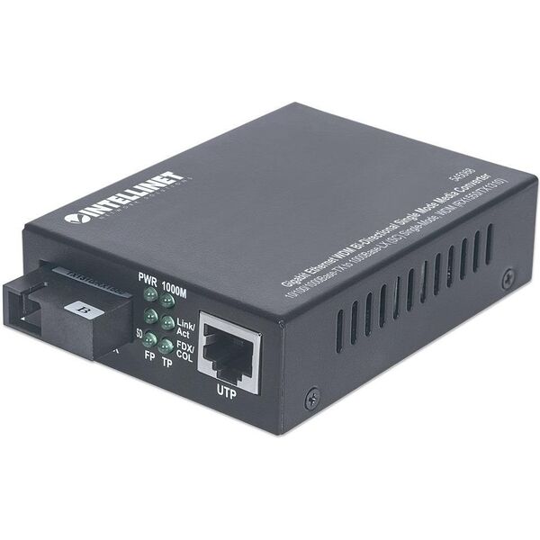 Konwerter światłowodowy Intellinet Network Solutions Dwukierunkowy Media Konwerter WDM Gigabit Jednomdowy (545068)