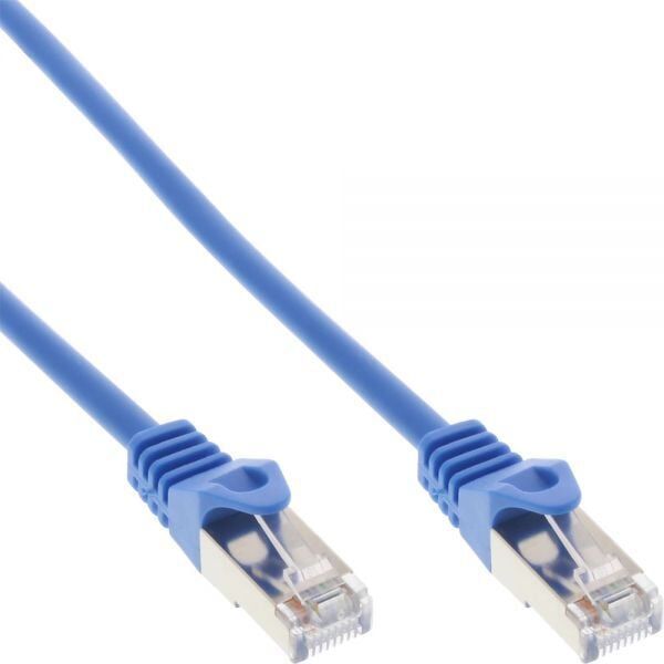 InLine Patchcord SF/UTP, Cat.5e, niebieski 0.25m (72522B)