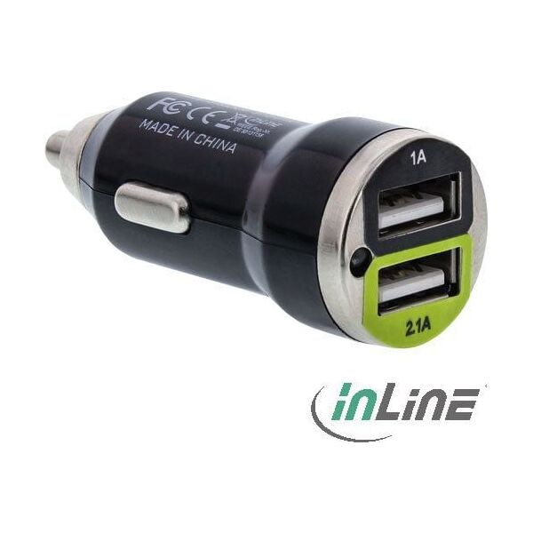 Ładowarka InLine Dual 2x USB-A 2.1 A  (31502C)