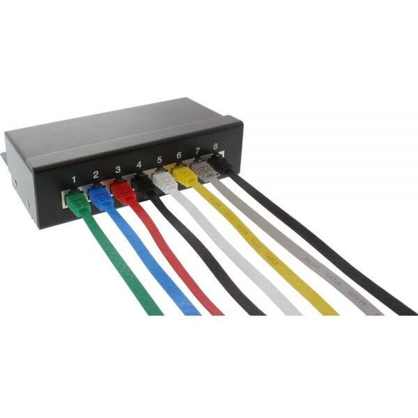 InLine Ultraslim Patchcable U/UTP, Cat.6, żółty, 10m (71600Y)