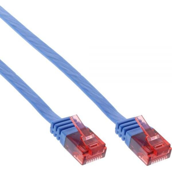 InLine Ultraslim Patchcable U/UTP, Cat.6, niebieski, 7m (71607B)