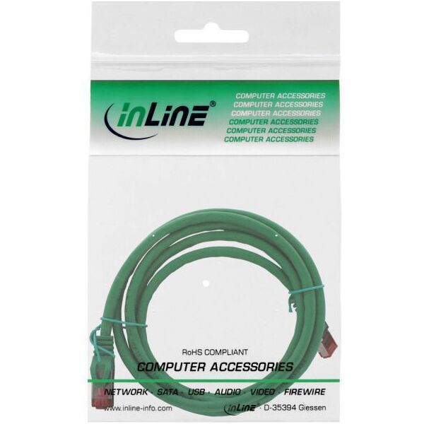 Intos Patchcord S/FTP, Cat.6, PiMF, 250MHz, zielony, 1.5m (76912G)