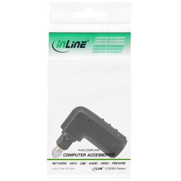 Adapter AV InLine Toslink - Toslink czarny (89900B)