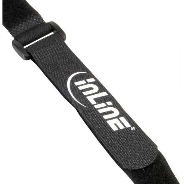 Organizer InLine Rzep Czarny 10 sztuk  (59945H)