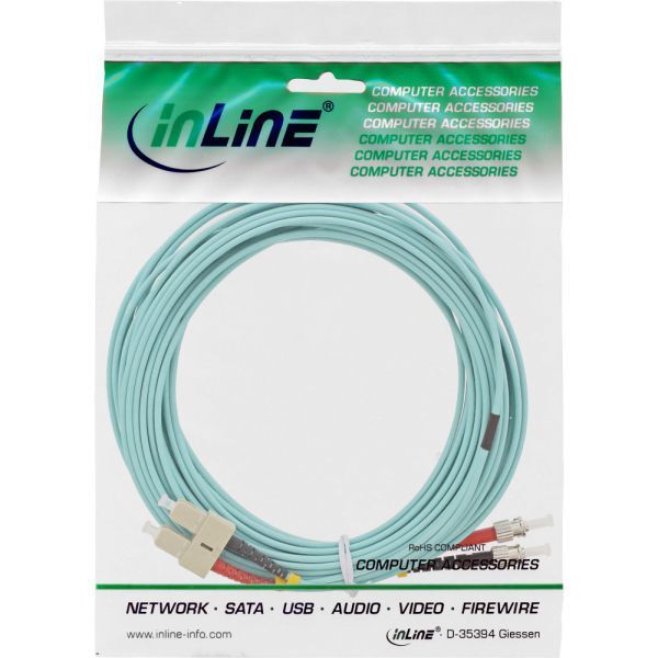 InLine Patchcord światłowodowy SC/ST, 50/125µm, OM3 25m (82525O)