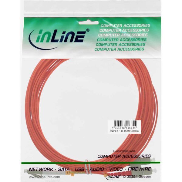 InLine Patchcord światłowodowy LC/SC, 50/125µm, OM2 25m (88638)