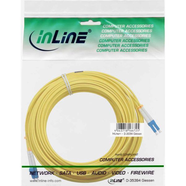InLine Patchcord światłowodowy LC/LC, 9/125µm, OS2, 7.5m (88656W)