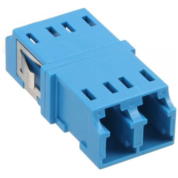 InLine Adapter światłowodowy, Duplex LC/LC, SM, niebieski (89989D)