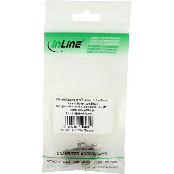 InLine Adapter światłowodowy Duplex LC/LC MM (89989M)