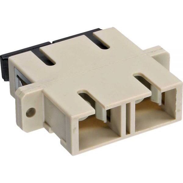 InLine Adapter światłowodowy, Duplex SC/SC MM, szary (89992A)