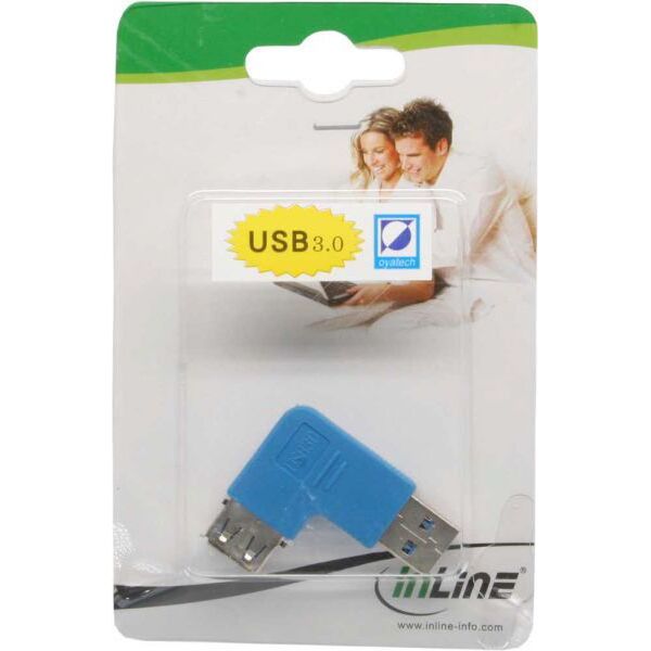 Adapter USB InLine USB - USB Niebieski  (35300M)