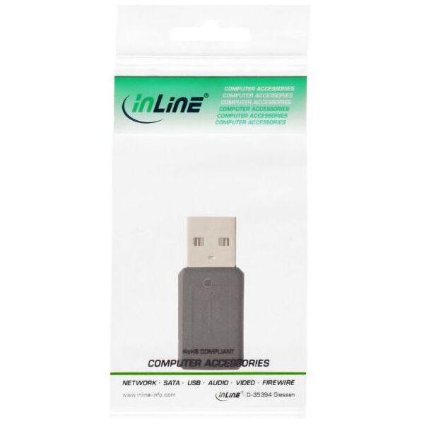 Adapter USB InLine microUSB - USB Czarny  (31612)