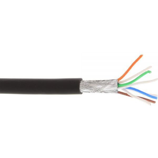 InLine S/FTP kat.6a czarny 100m (76899S)