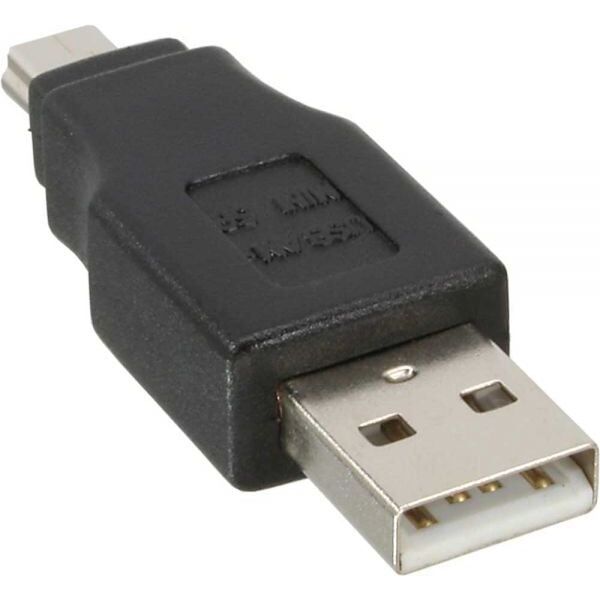 Adapter USB InLine miniUSB - USB Czarny  (33441C)