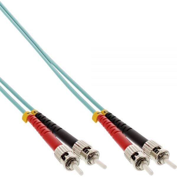 InLine Patchcord światłowodowy ST/ST, 50/125µm, OM3 1m (81501O)