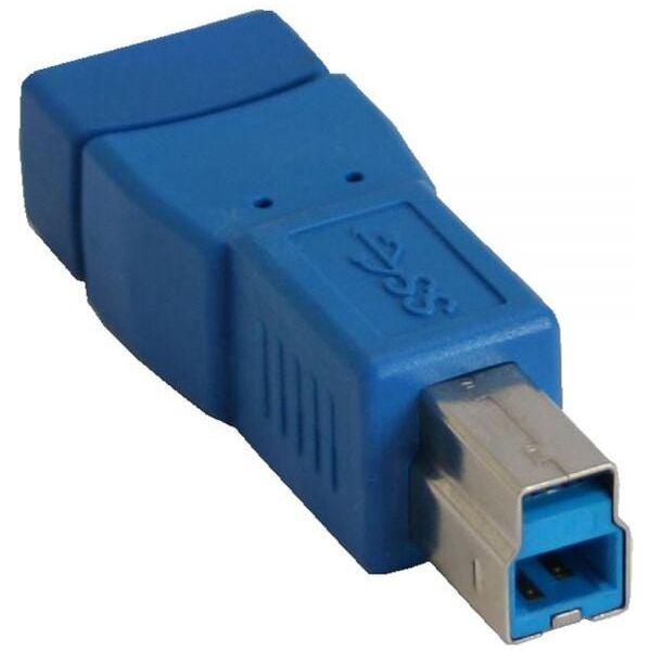 Adapter USB InLine USB - USB-B Niebieski  (35300D)
