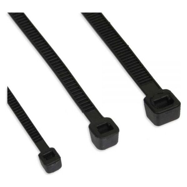 Organizer InLine Opaska zaciskowa Czarny 100 sztuk  (59963H)