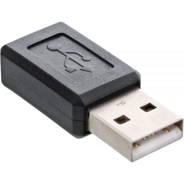 Adapter USB InLine microUSB - USB Czarny  (31612)