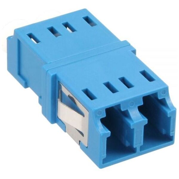 InLine Adapter światłowodowy, Duplex LC/LC, SM, niebieski (89989D)