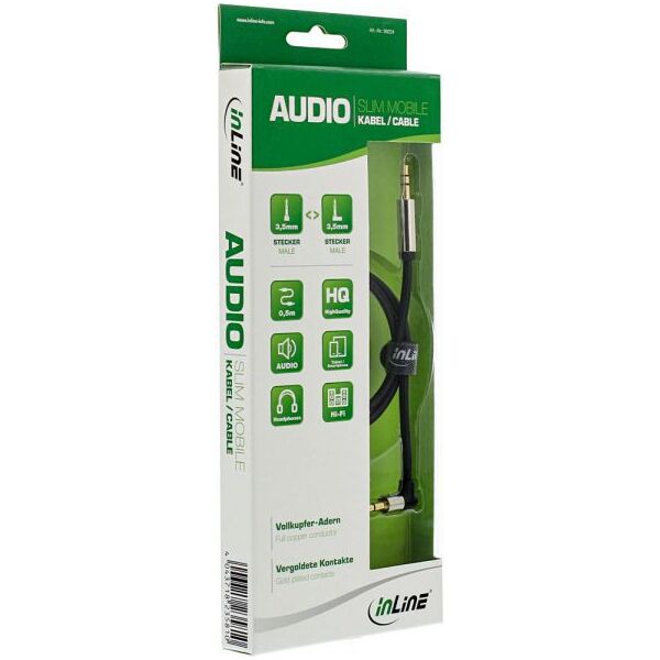 Kabel InLine Jack 3.5mm - Jack 3.5mm 2m srebrny (99222)