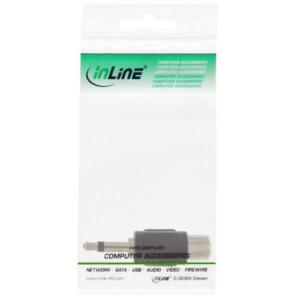 Adapter AV InLine Jack 3.5mm - RCA (Cinch) czarny (99326)