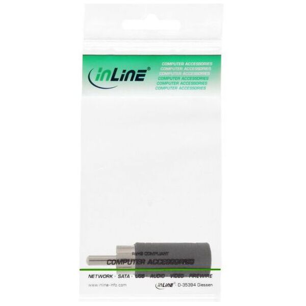 Adapter AV InLine Jack 3.5mm - RCA (Cinch) czarny (99325)
