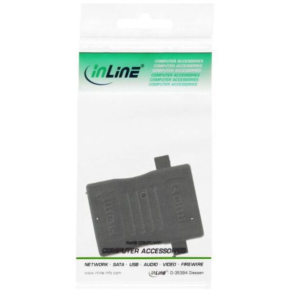 Adapter AV InLine HDMI - HDMI czarny (17600M)