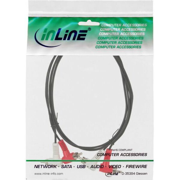 Kabel Intos RCA (Cinch) x2 - RCA (Cinch) x2 1.2m czarny (89929)