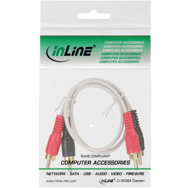Kabel Intos RCA (Cinch) x2 - RCA (Cinch) x2 7m biały (89933X)