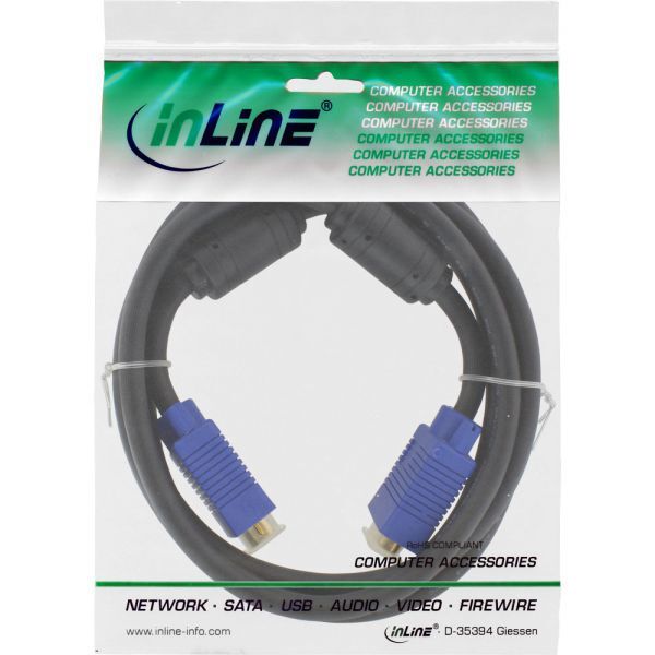 Kabel InLine D-Sub (VGA) - D-Sub (VGA) 5m niebieski (17745S)