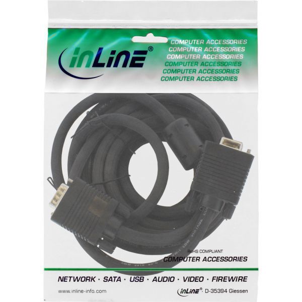 Kabel InLine D-Sub (VGA) - D-Sub (VGA) 2m czarny (17742B)