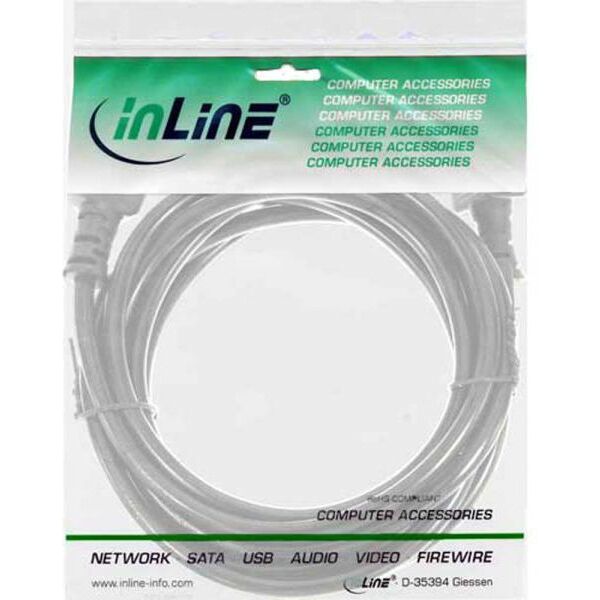 Kabel zasilający InLine IEC device przedłużacz C13 (16632G)