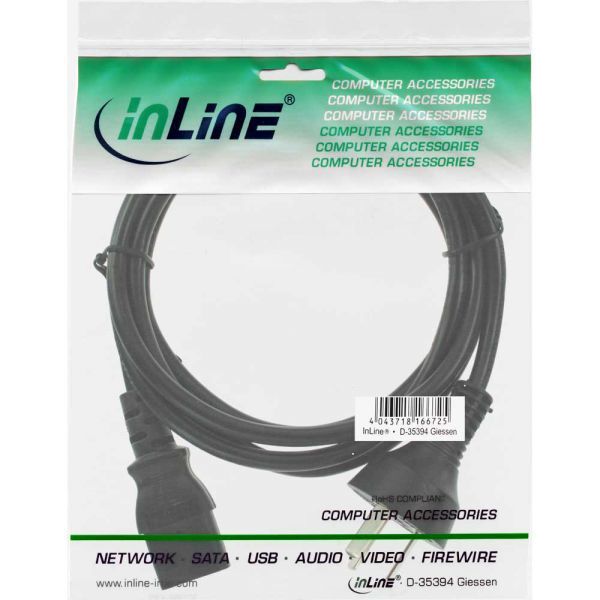 Kabel zasilający InLine Typ I China - IEC connector (16652F)