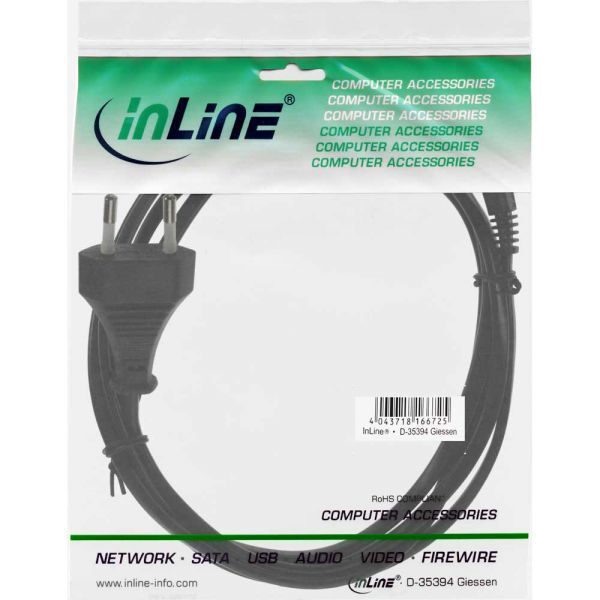 Kabel zasilający InLine Typ C Euro - Euro 8 C7 (16654C)