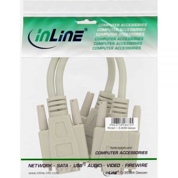 InLine D-Sub (VGA) x2 D-Sub (VGA), Szary (17307)