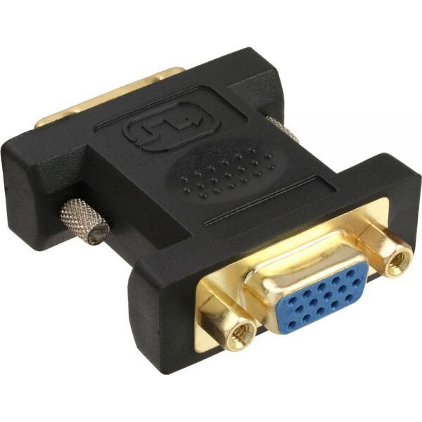 Adapter AV InLine DVI-A - D-Sub (VGA) czarny (17780P)