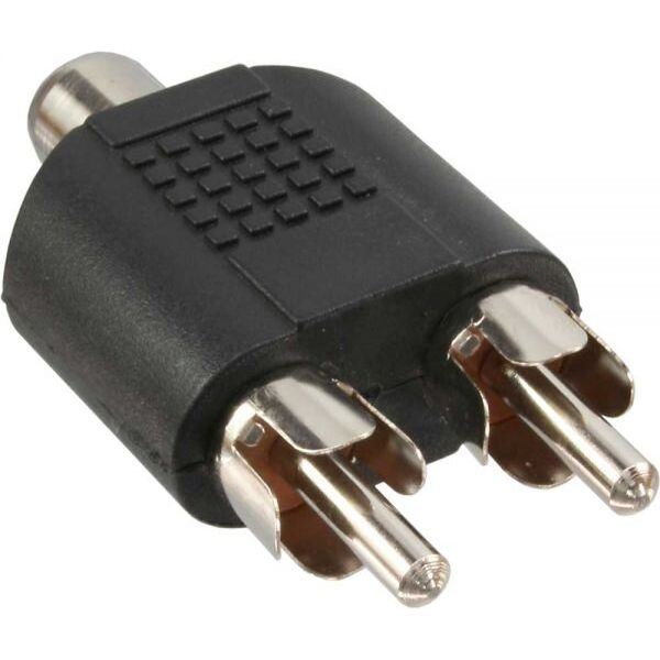 Adapter AV InLine RCA (Cinch) - RCA (Cinch) x2 czarny (99311)