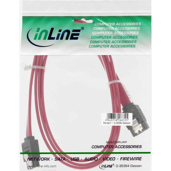 InLine SATA - SATA, 1m, Czerwony (27310)