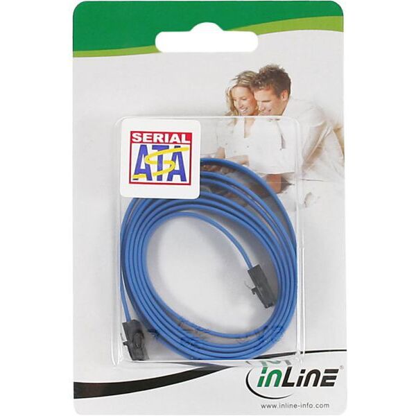 InLine SATA - SATA, 0.5m, Niebieski (27705K)