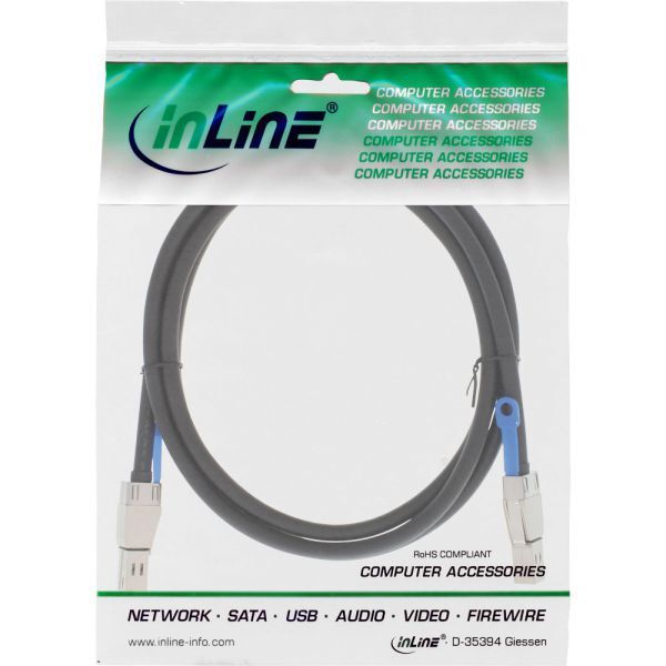 InLine SFF 8644 - SFF 8644, 2m, Czarny (27638C)