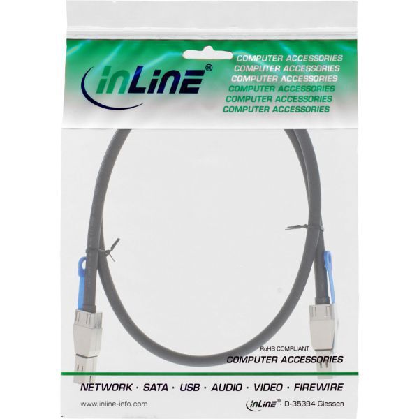 InLine SFF 8644 - SFF 8644, 1m, Czarny (27638B)