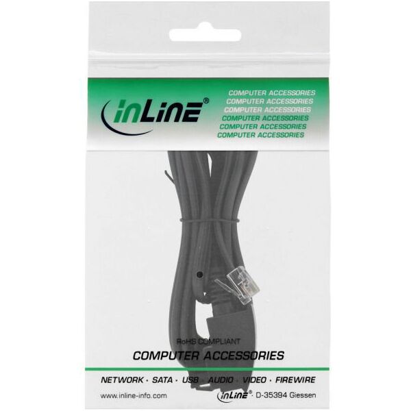 InLine ADSL Splitter, TAE-F German - 6P2C DEC, 3m (18603)