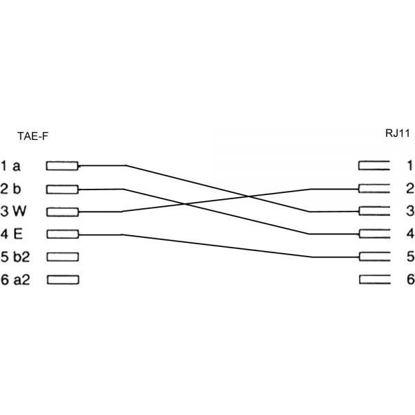 InLine Adapter German TAE-F do RJ11 (69948A)