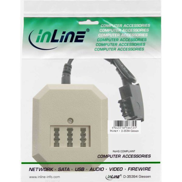 InLine Adapter German TAE-F do TAE NFN + RJ11 (69905)