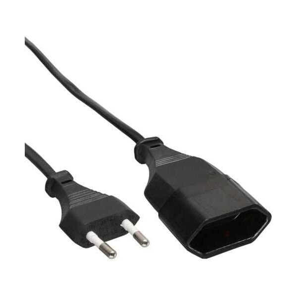 InLine Euro Typ C Plug Power przedłużacz męski - żeński (16683S)