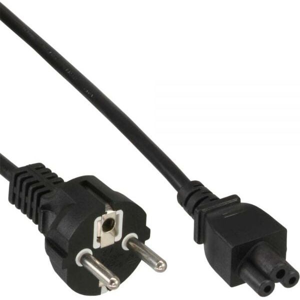 Kabel zasilający InLine Typ F German -" Mikey Mouse" laptop Plug (16656O)