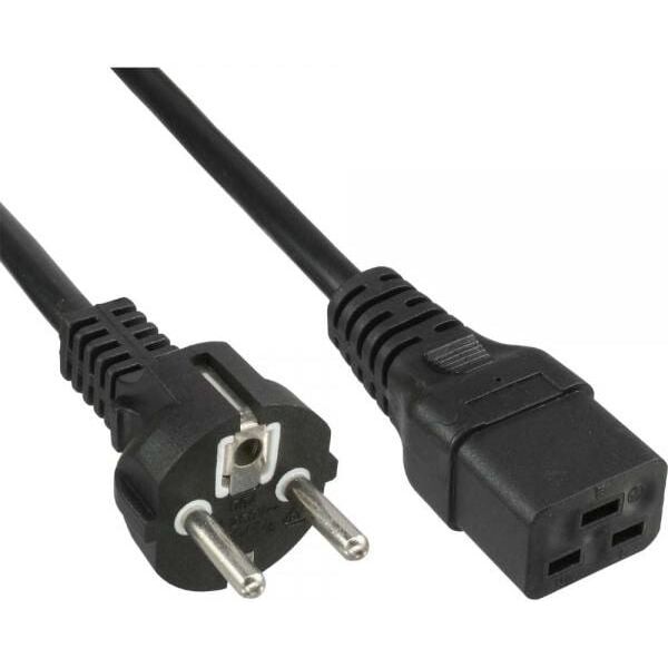 Kabel zasilający InLine 16A Typ F prosty - IEC (16658H)