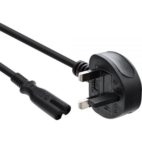 Kabel zasilający InLine mains Plug England - Euro 8 socket 1.8m (16654E)