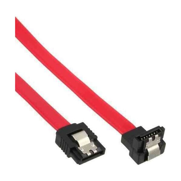 InLine SATA - SATA, 0.15m, Czerwony (27701V)